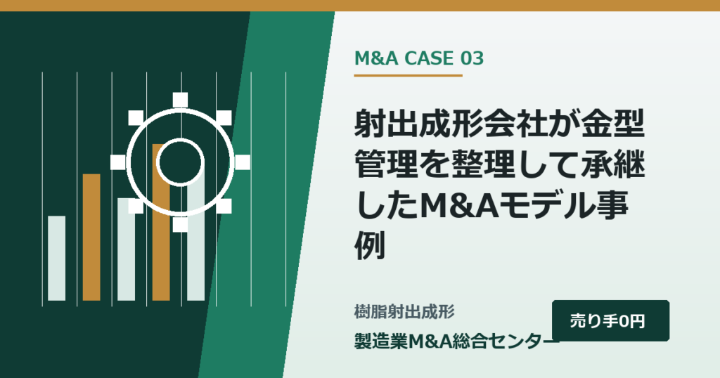 射出成形会社が金型管理を整理して承継したM&Aモデル事例｜製造業M&A総合センター